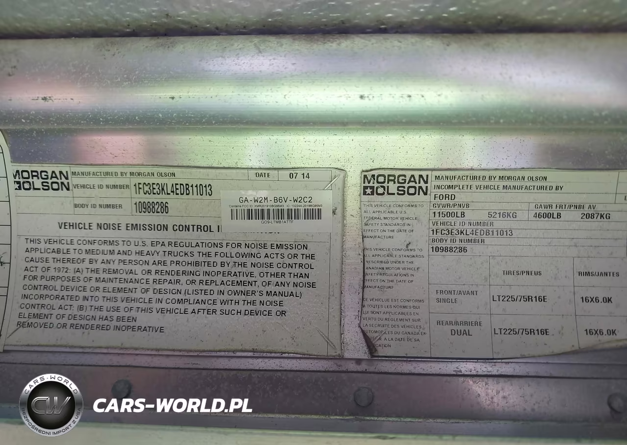 2014 Ford E-350 Stripped VIN:1FC3E3KL4EDB11013 - 9