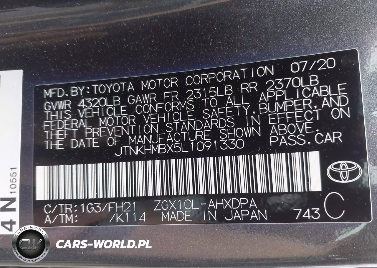 2020 Toyota C-Hr Le VIN:JTNKHMBX5L1091330 - 9