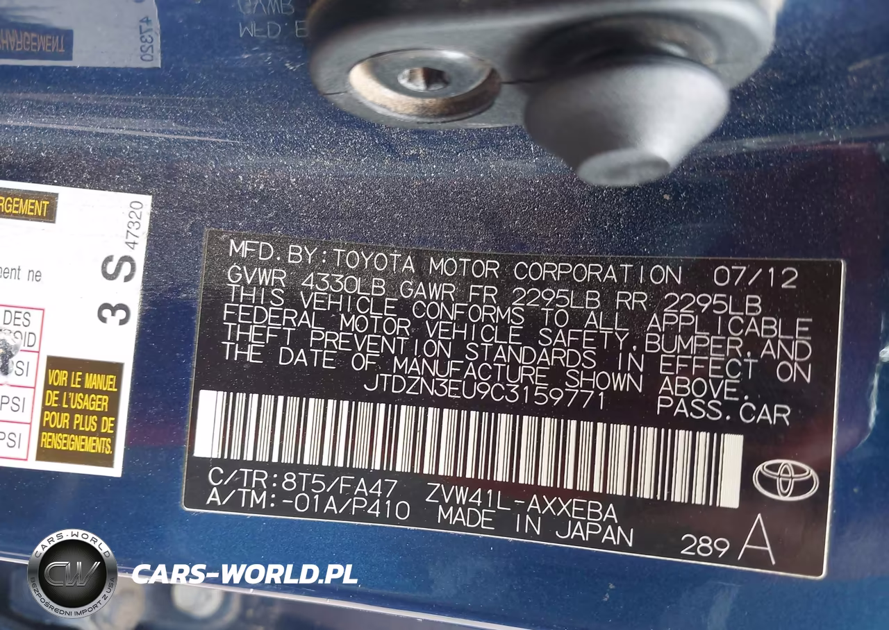 2012 Toyota Prius V Two VIN:JTDZN3EU9C3159771 - 9