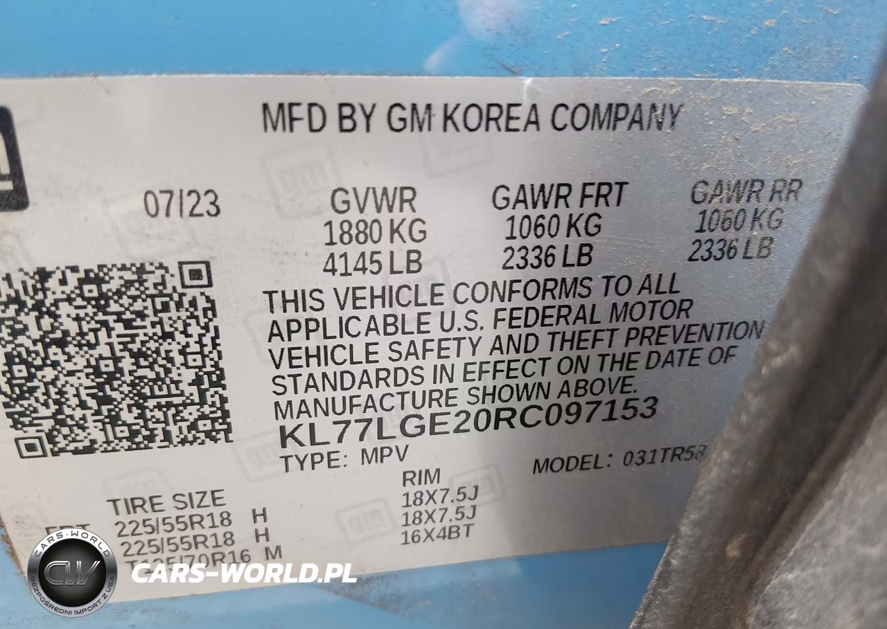 2024 Chevrolet Trax Fwd 1Rs VIN:KL77LGE20RC097153 - 9