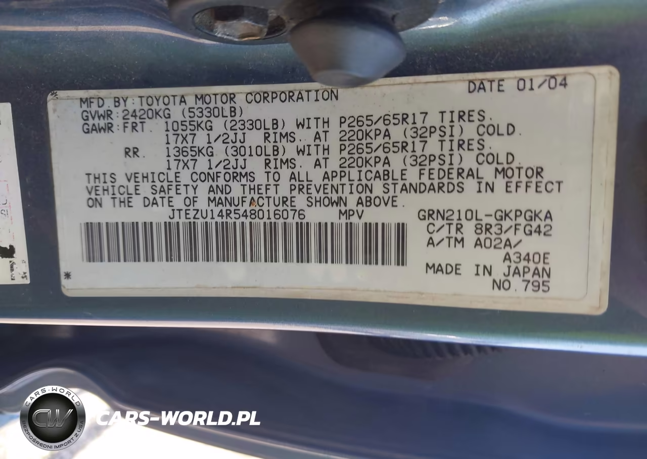 2004 Toyota 4Runner Sr5 V6 VIN:JTEZU14R548016076 - 9