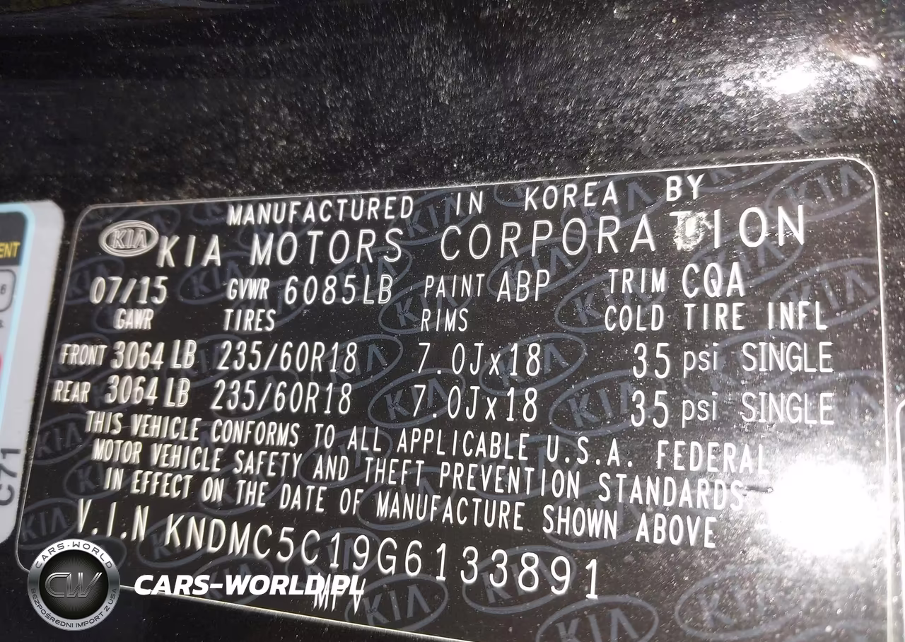 2016 Kia Sedona Ex VIN:KNDMC5C19G6133891 - 9