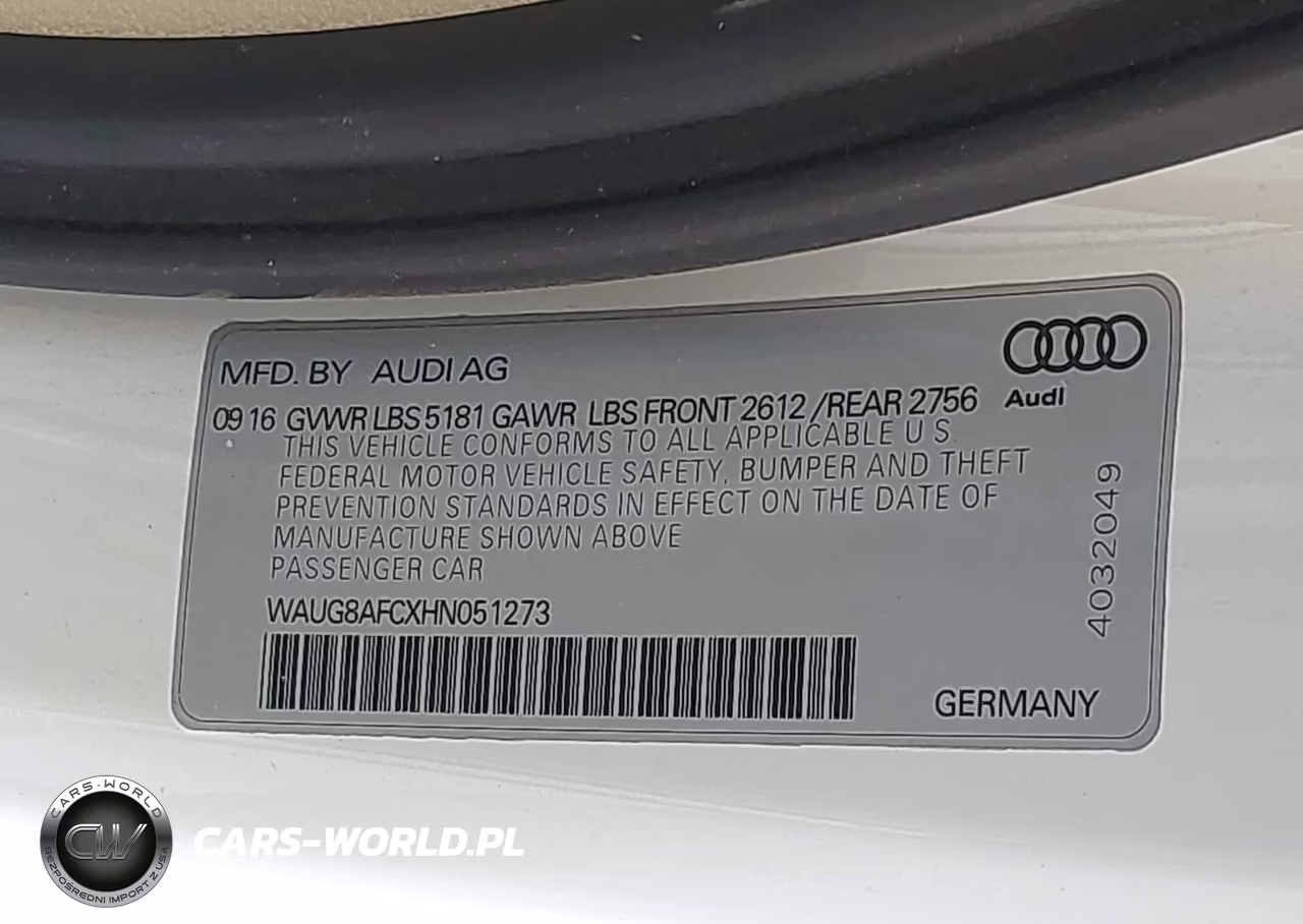 2017 Audi A6 2.0T Premium VIN:WAUG8AFCXHN051273 - 9