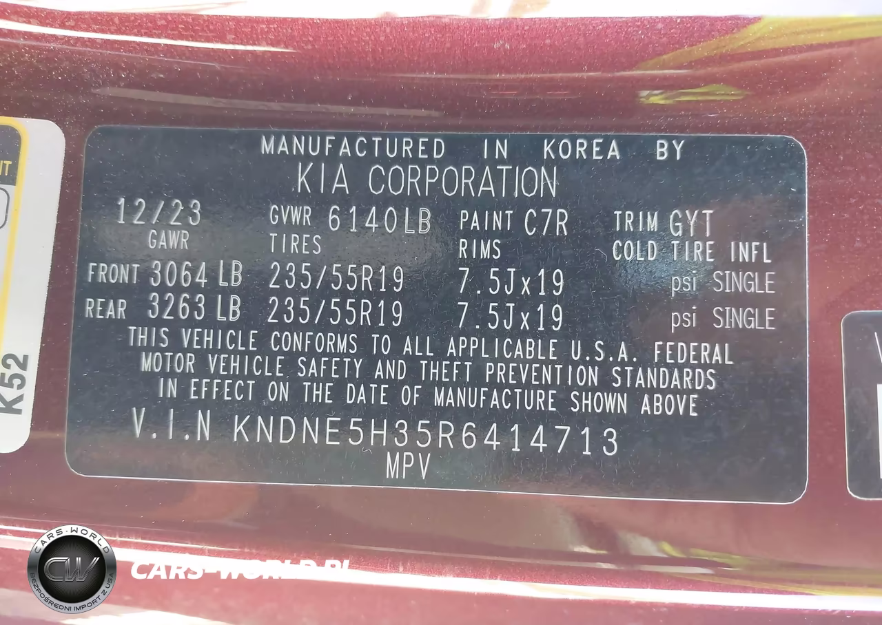 2024 Kia Carnival Mpv Sx Prestige VIN:KNDNE5H35R6414713 - 9