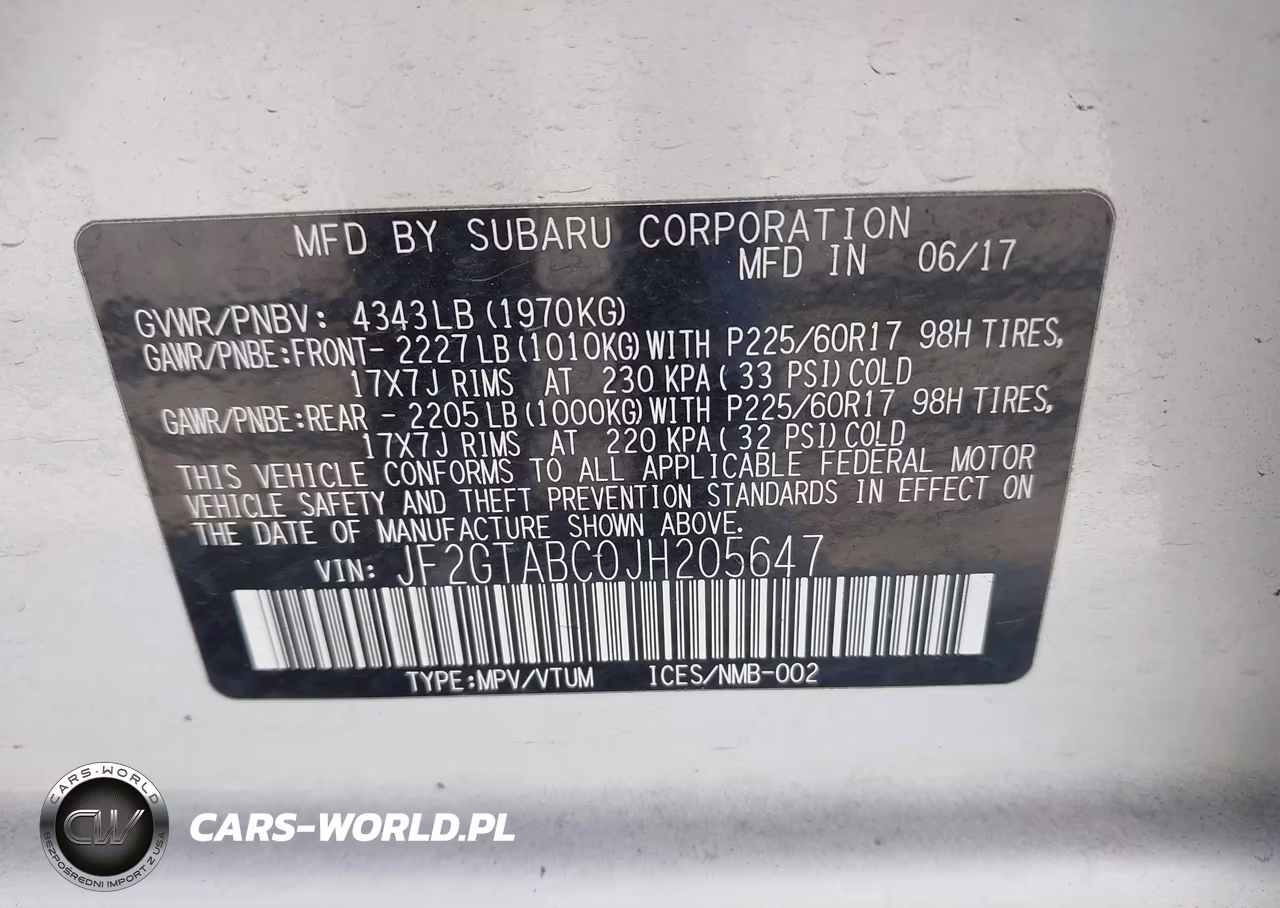 2018 Subaru Crosstrek 2.0I Premium VIN:JF2GTABC0JH205647 - 9