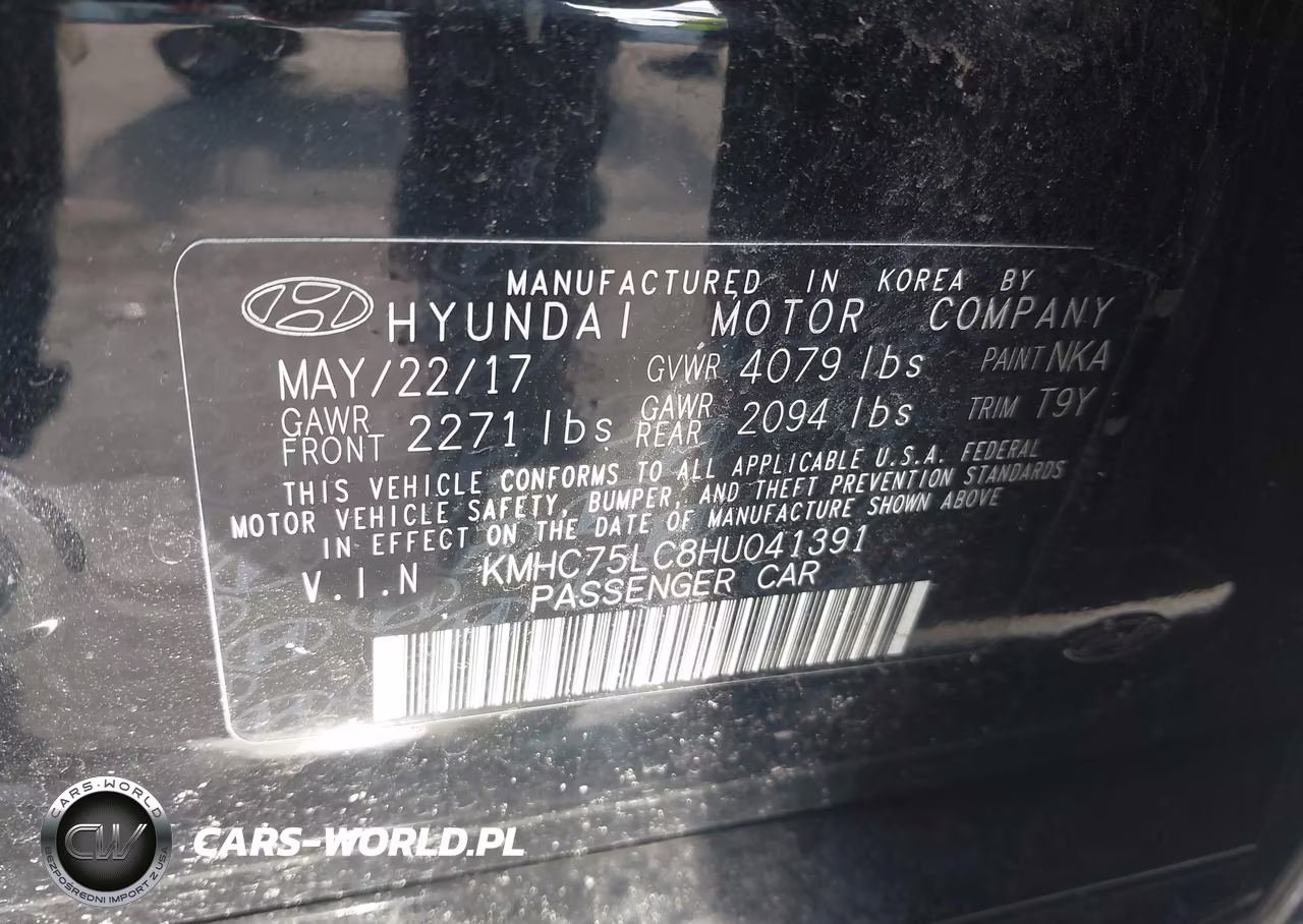 2017 Hyundai Ioniq Hybrid Sel VIN:KMHC75LC8HU041391 - 9