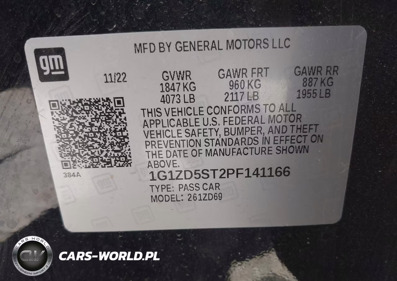 2023 Chevrolet Malibu Fwd 1Lt VIN:1G1ZD5ST2PF141166 - 9