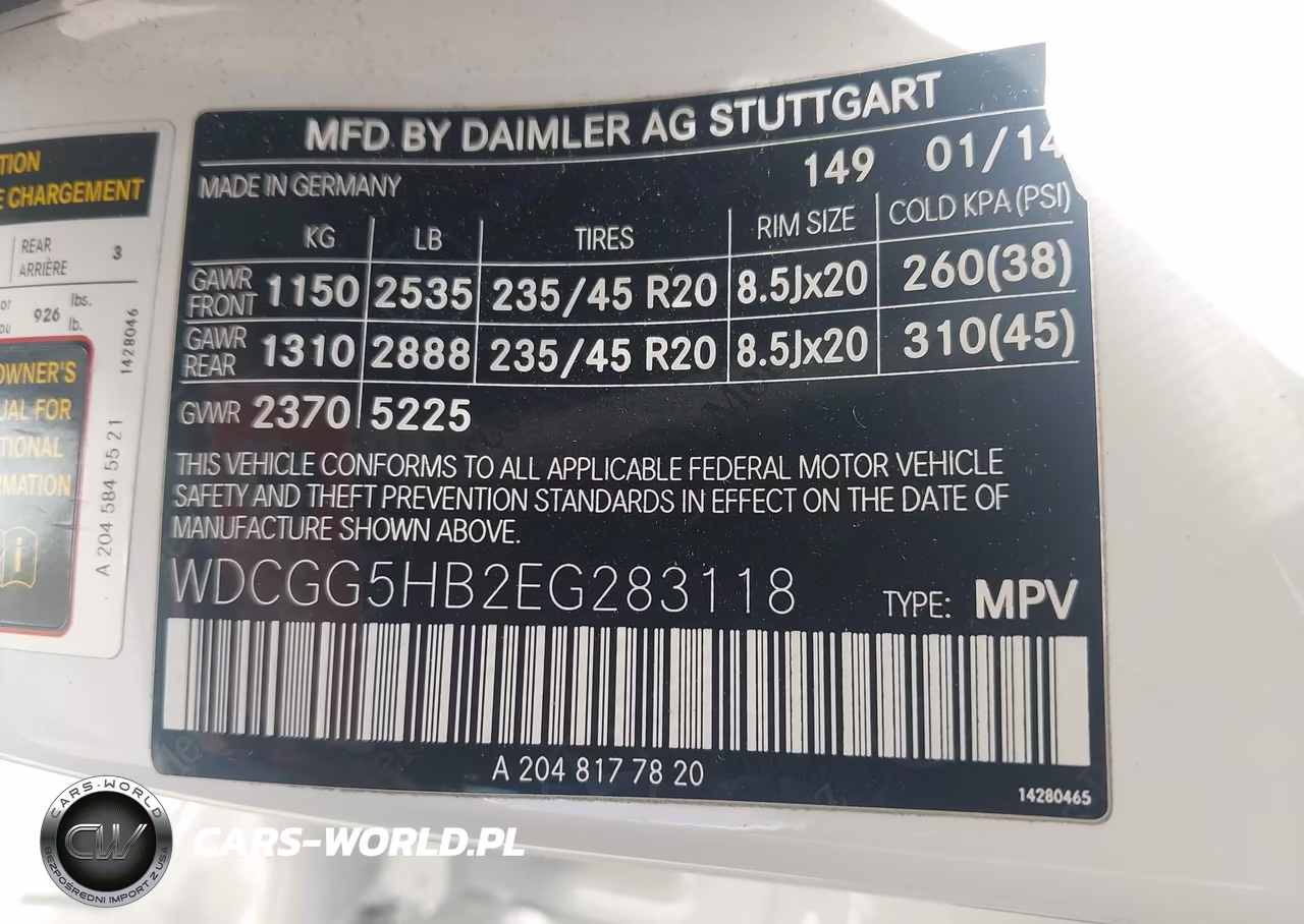 2014 Mercedes-Benz Glk 350 VIN:WDCGG5HB2EG283118 - 9