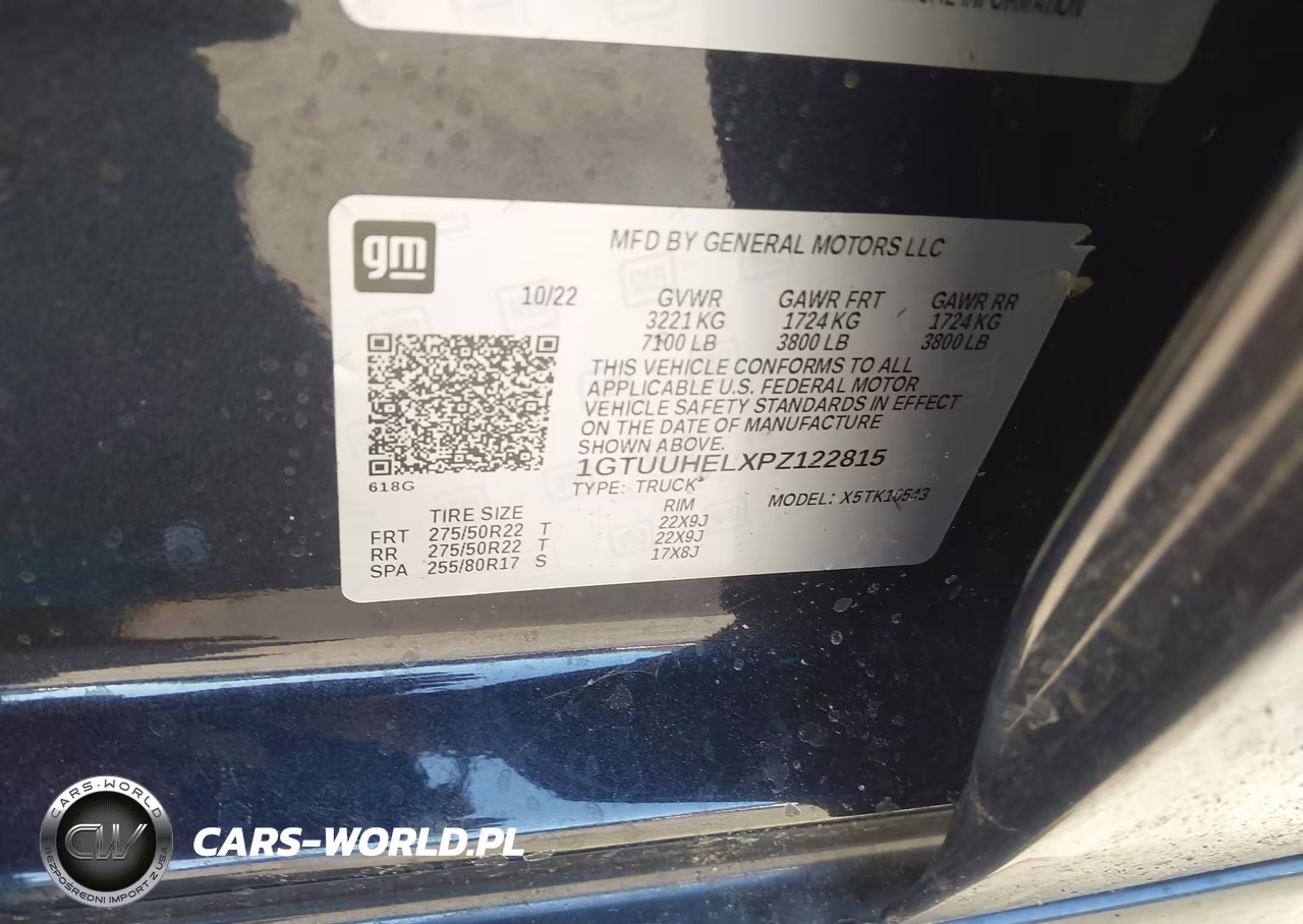 2023 GMC Sierra 1500 4Wd Short Box Denali Ultimate VIN:1GTUUHELXPZ122815 - 9