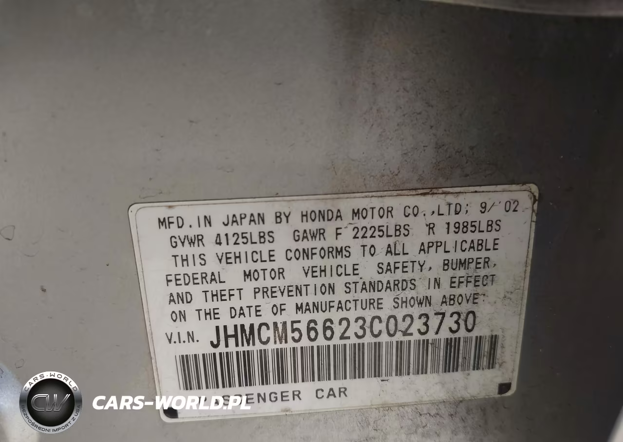 2003 Honda Accord Sdn Ex VIN:JHMCM56623C023730 - 9