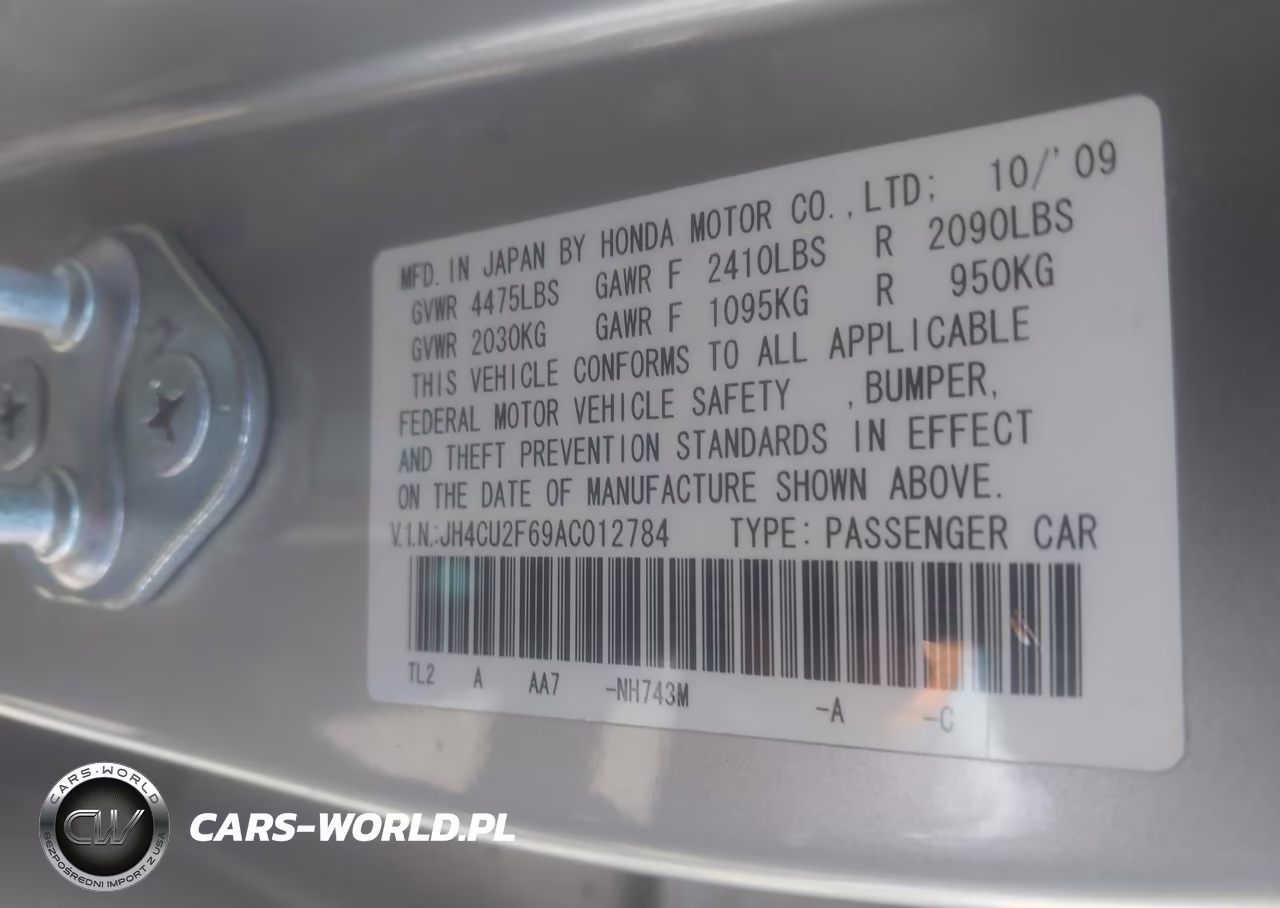 2010 Acura Tsx 2.4 VIN:JH4CU2F69AC012784 - 9