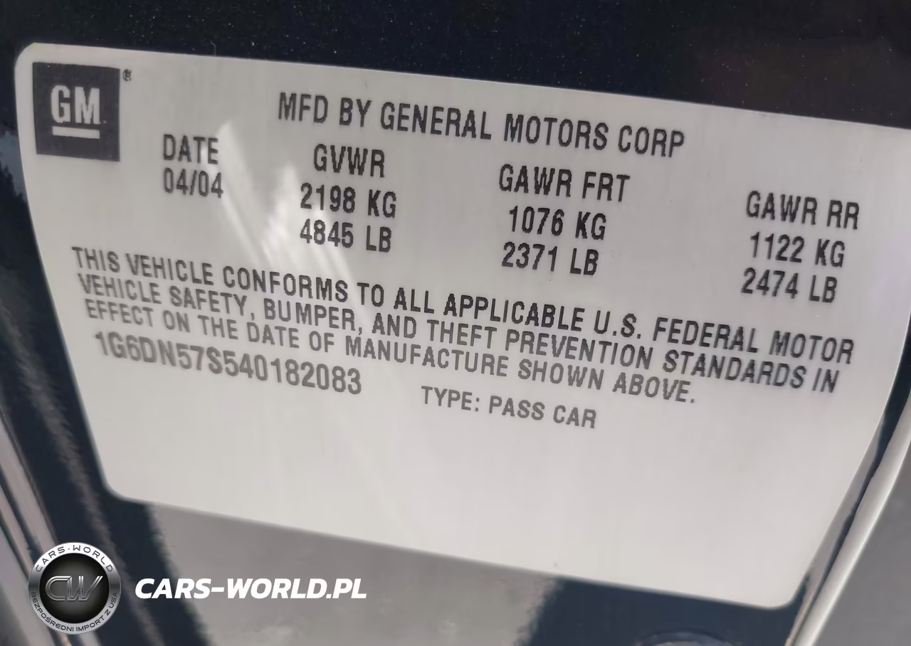 2004 Cadillac Cts-V VIN:1G6DN57S540182083 - 9