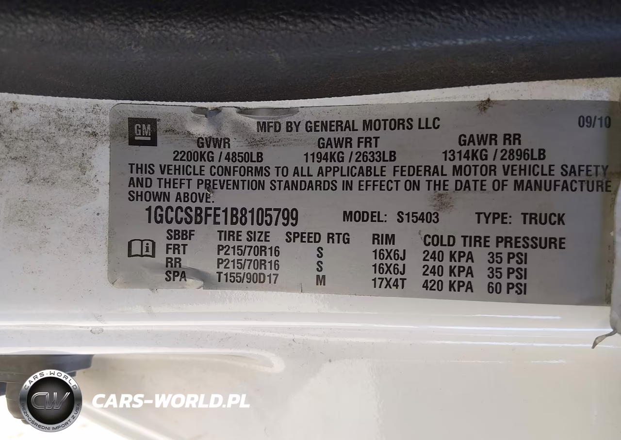 2011 Chevrolet Colorado Work Truck VIN:1GCCSBFE1B8105799 - 9