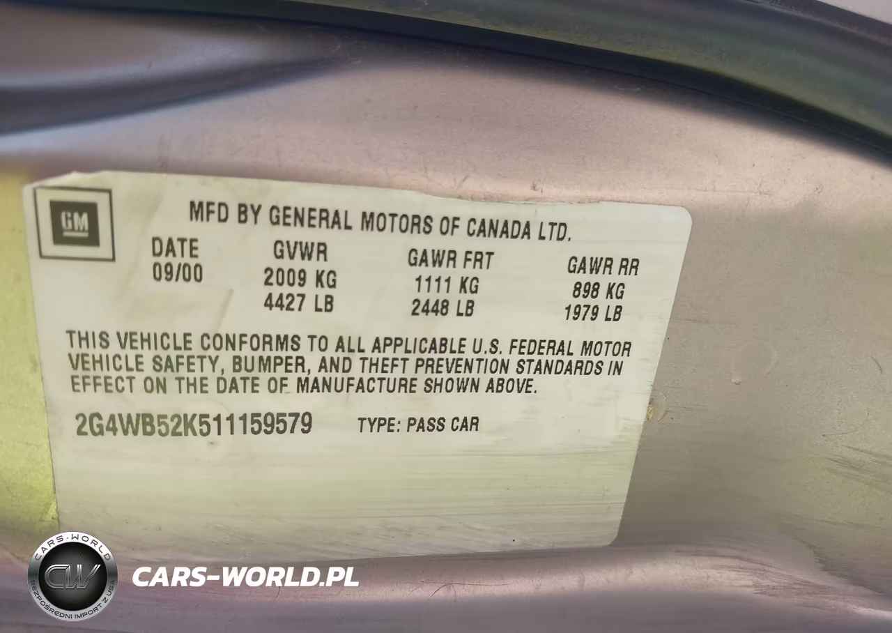 2001 Buick Regal Ls VIN:2G4WB52K511159579 - 9