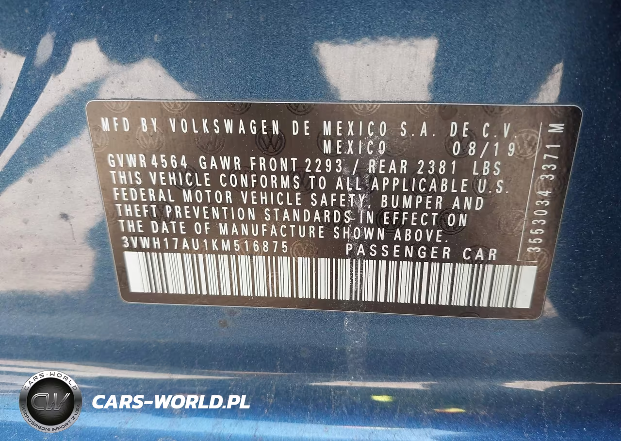 2019 Volkswagen Golf Alltrack Tsi S-Tsi Se-Tsi Sel VIN:3VWH17AU1KM516875 - 9