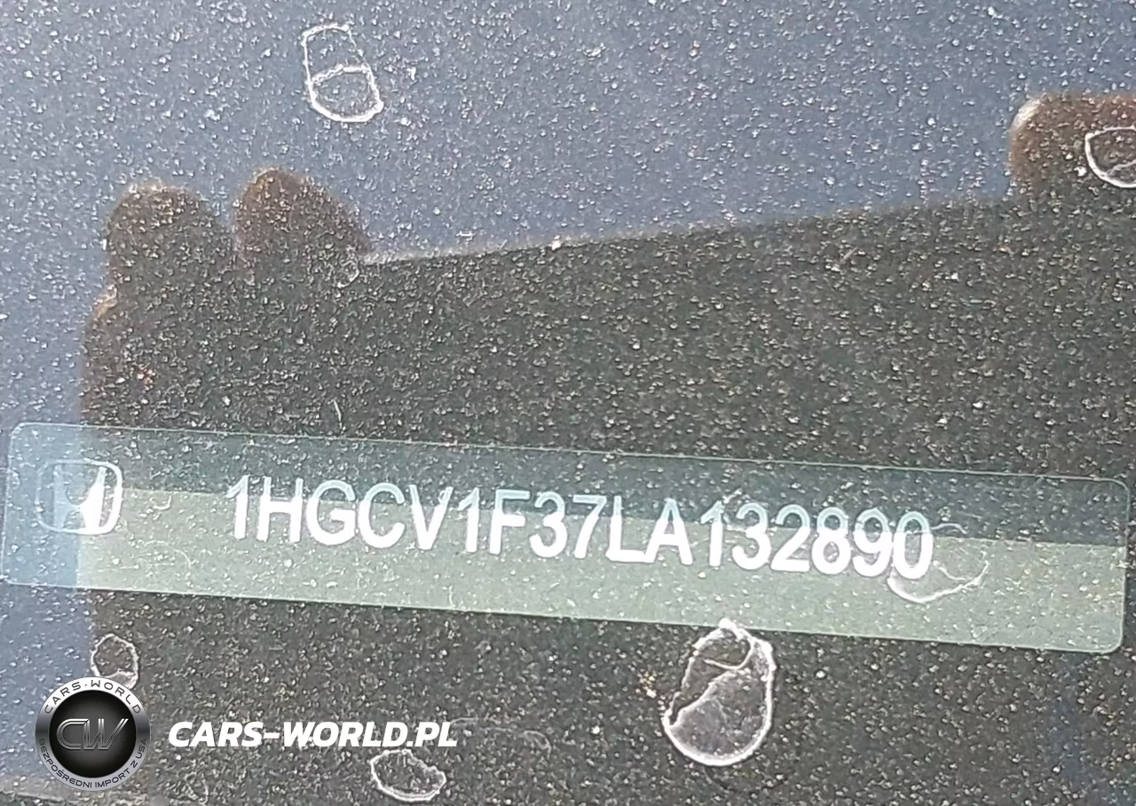 2020 Honda Accord Sport VIN:1HGCV1F37LA132890 - 9