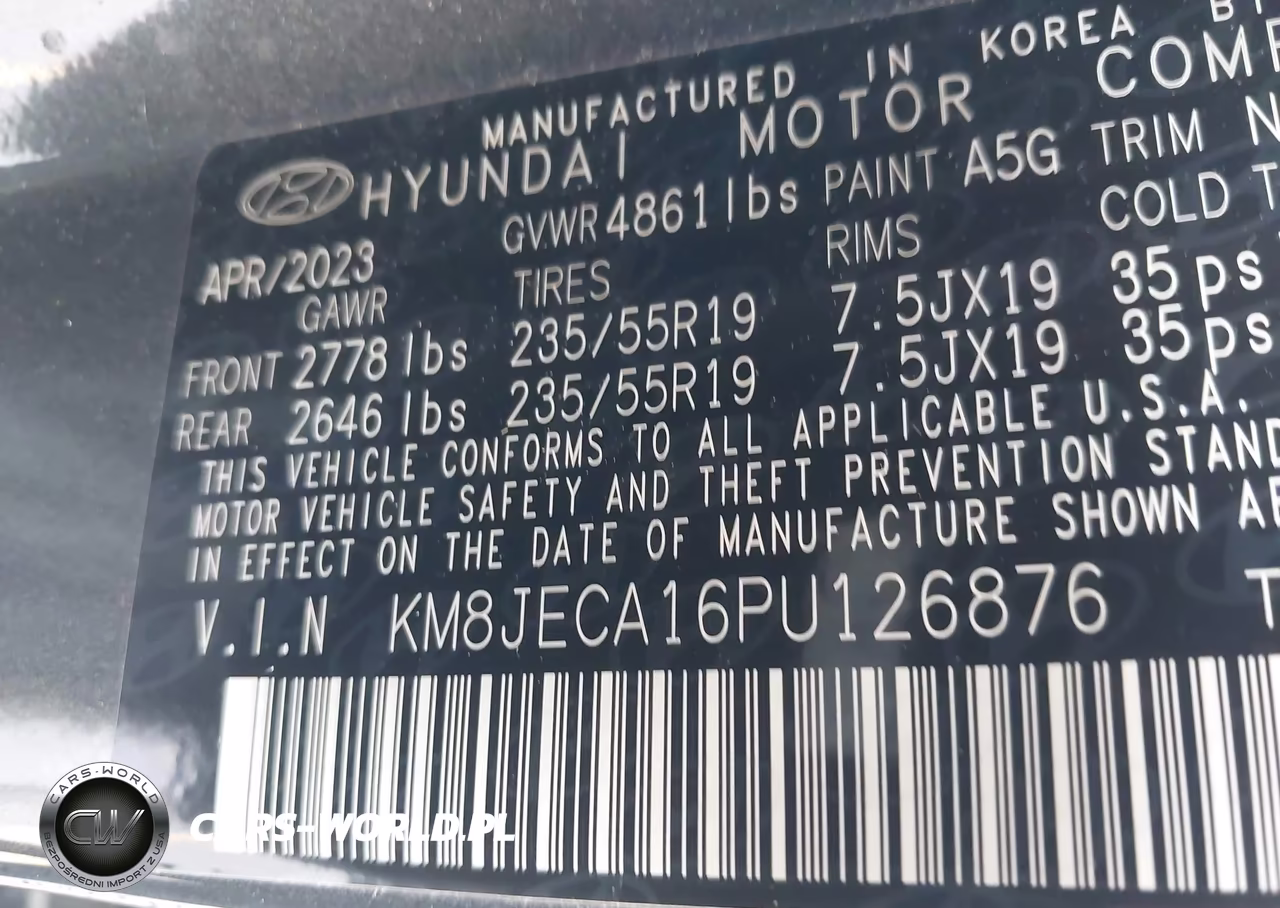 2023 Hyundai Tucson Hybrid Limited VIN:KM8JECA16PU126876 - 9
