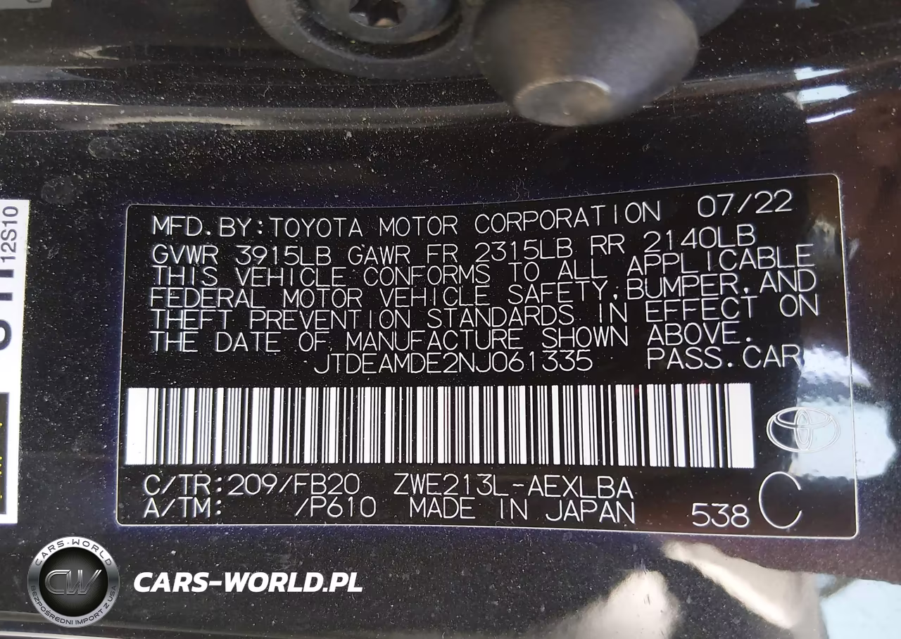 2022 Toyota Corolla Hybrid Le VIN:JTDEAMDE2NJ061335 - 9