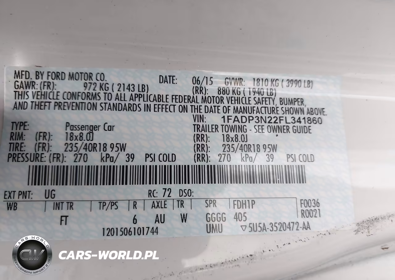 2015 Ford Focus Titanium VIN:1FADP3N22FL341860 - 9