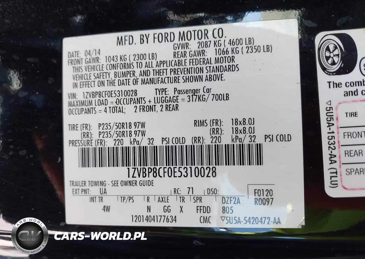 2014 Ford Mustang Gt Premium VIN:1ZVBP8CF0E5310028 - 9