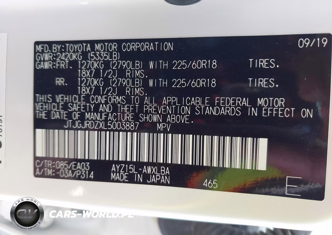 2020 Lexus Nx 300H VIN:JTJGJRDZXL5003887 - 9