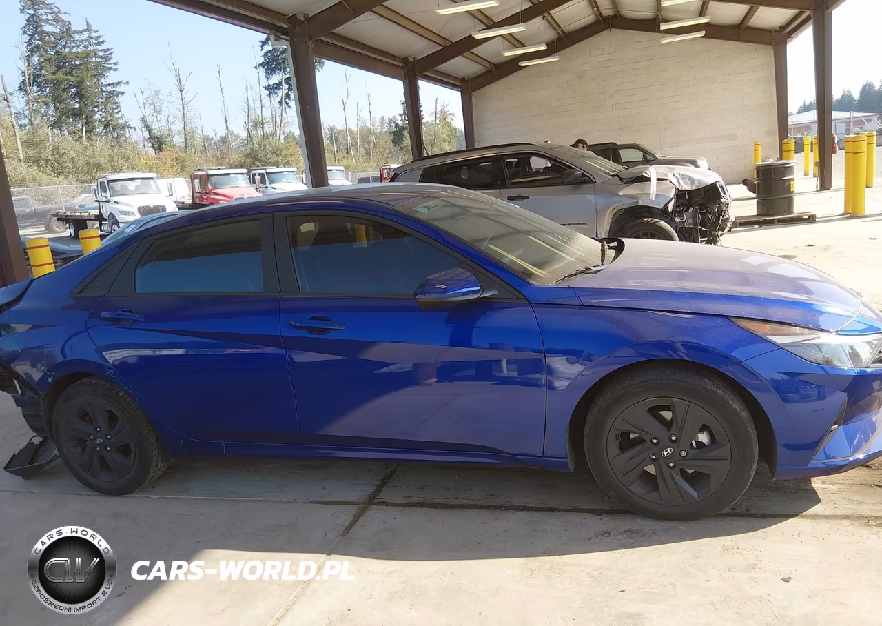 2023 Hyundai Elantra Hybrid Blue VIN:KMHLM4AJ7PU070982 - 14