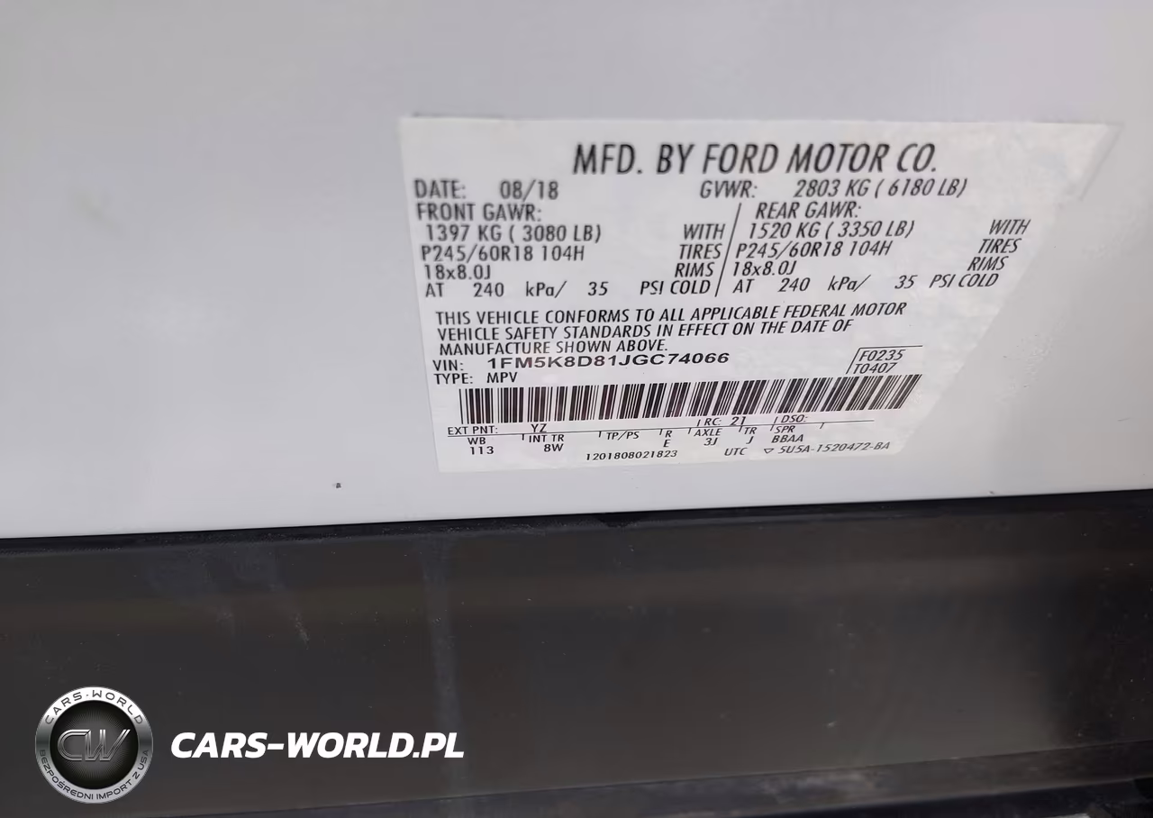 2018 Ford Explorer Xlt VIN:1FM5K8D81JGC74066 - 9