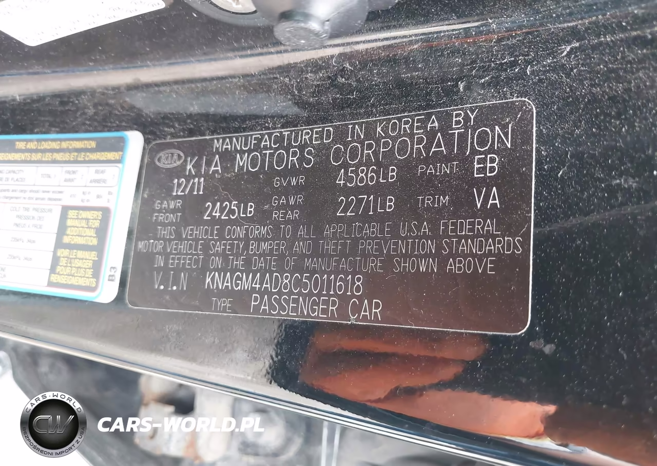 2012 Kia Optima Hybrid Ex VIN:KNAGM4AD8C5011618 - 9