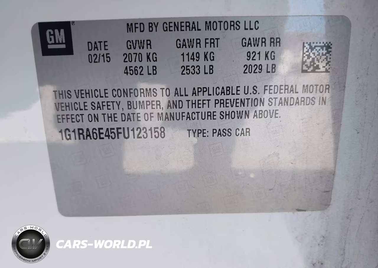 2015 Chevrolet Volt VIN:1G1RA6E45FU123158 - 9