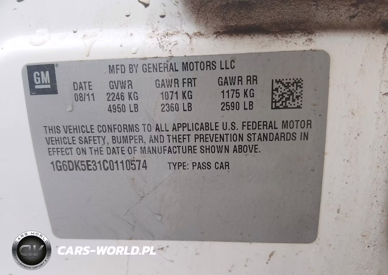 2012 Cadillac Cts Performance VIN:1G6DK5E31C0110574 - 9