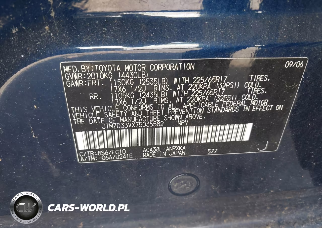 2007 Toyota Rav4 VIN:JTMZD33VX75035582 - 9