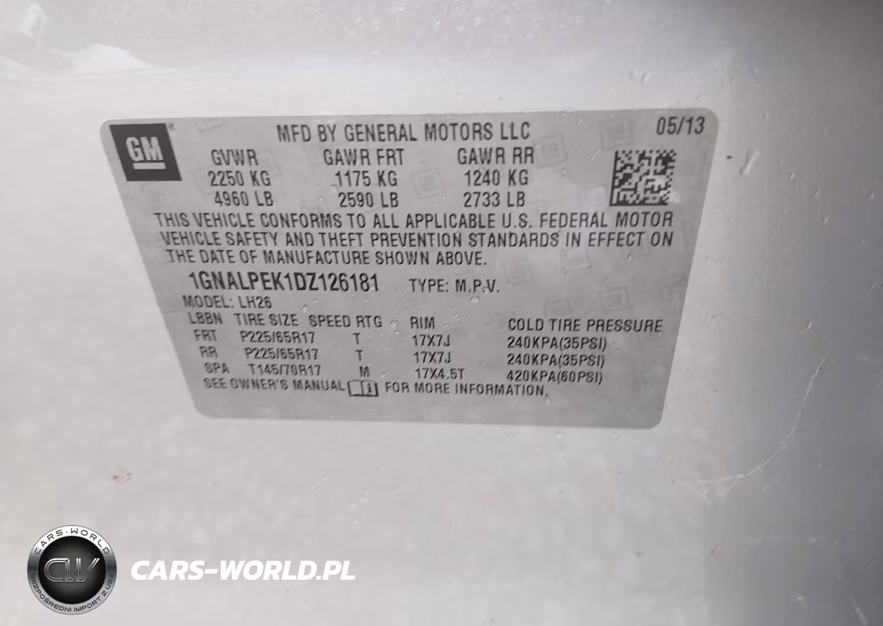 2013 Chevrolet Equinox Lt VIN:1GNALPEK1DZ126181 - 9