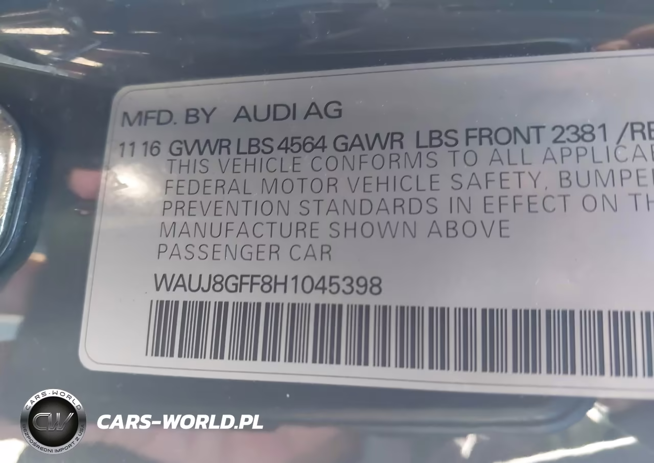2017 Audi A3 Premium Plus VIN:WAUJ8GFF8H1045398 - 9