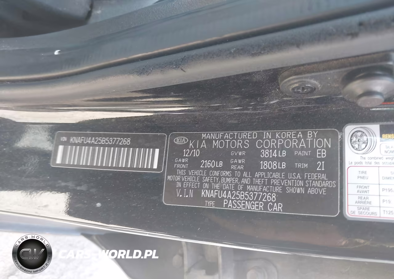 2011 Kia Forte Ex VIN:KNAFU4A25B5377268 - 9