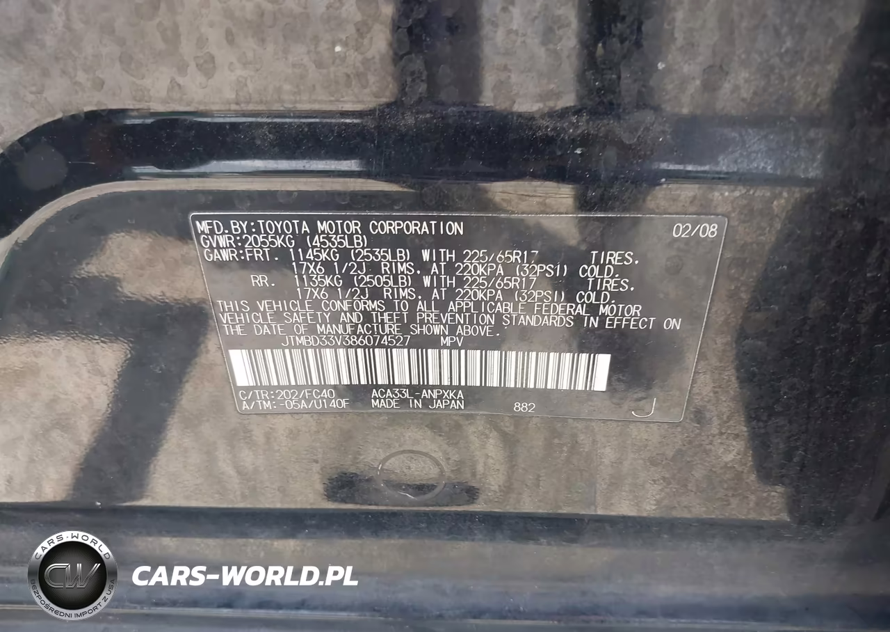 2008 Toyota Rav4 VIN:JTMBD33V386074527 - 9