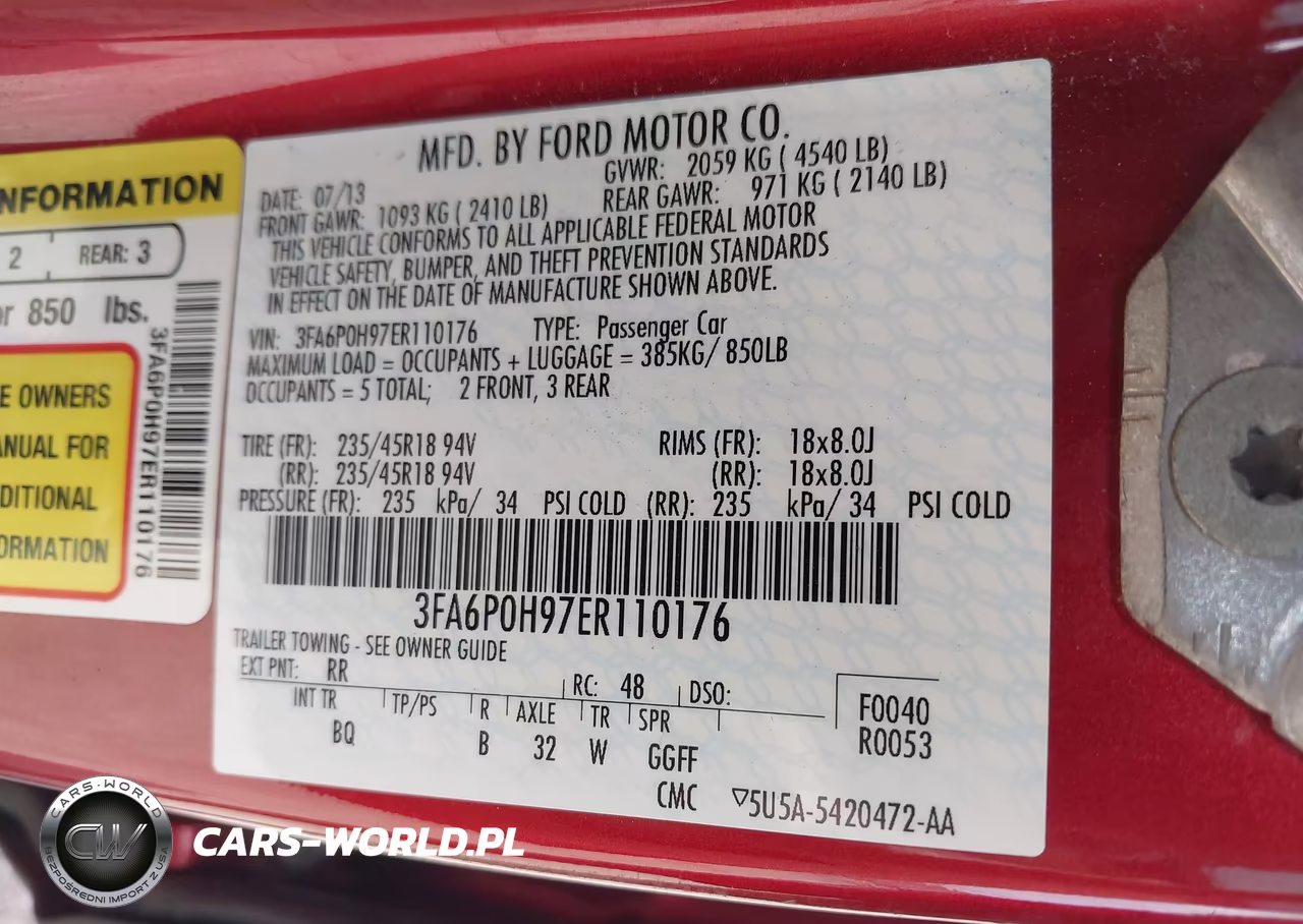 2014 Ford Fusion Se VIN:3FA6P0H97ER110176 - 9