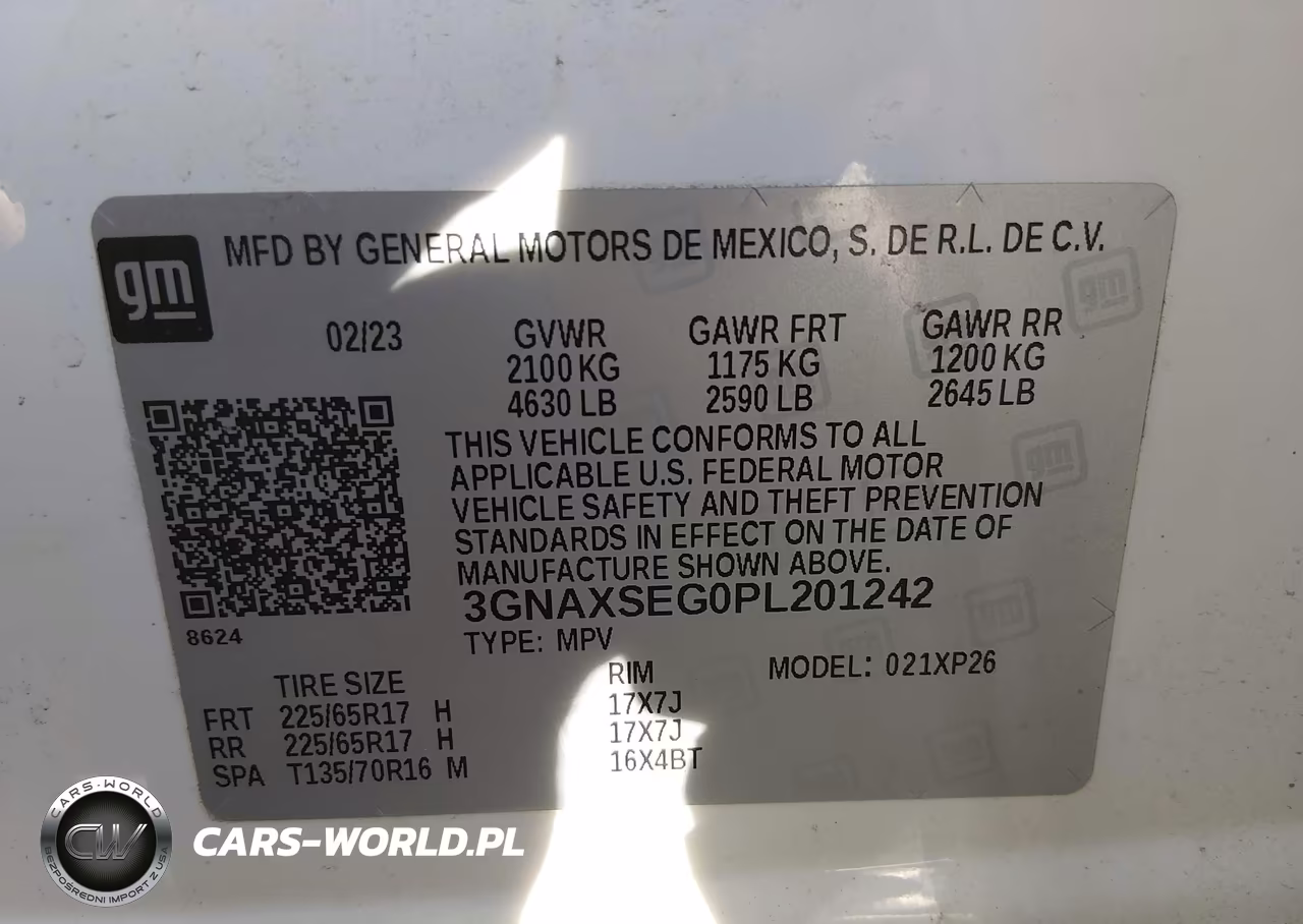 2023 Chevrolet Equinox Awd Ls VIN:3GNAXSEG0PL201242 - 9