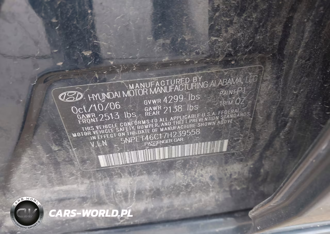 2007 Hyundai Sonata Gls-Gls W-Xm VIN:5NPET46C17H239558 - 9