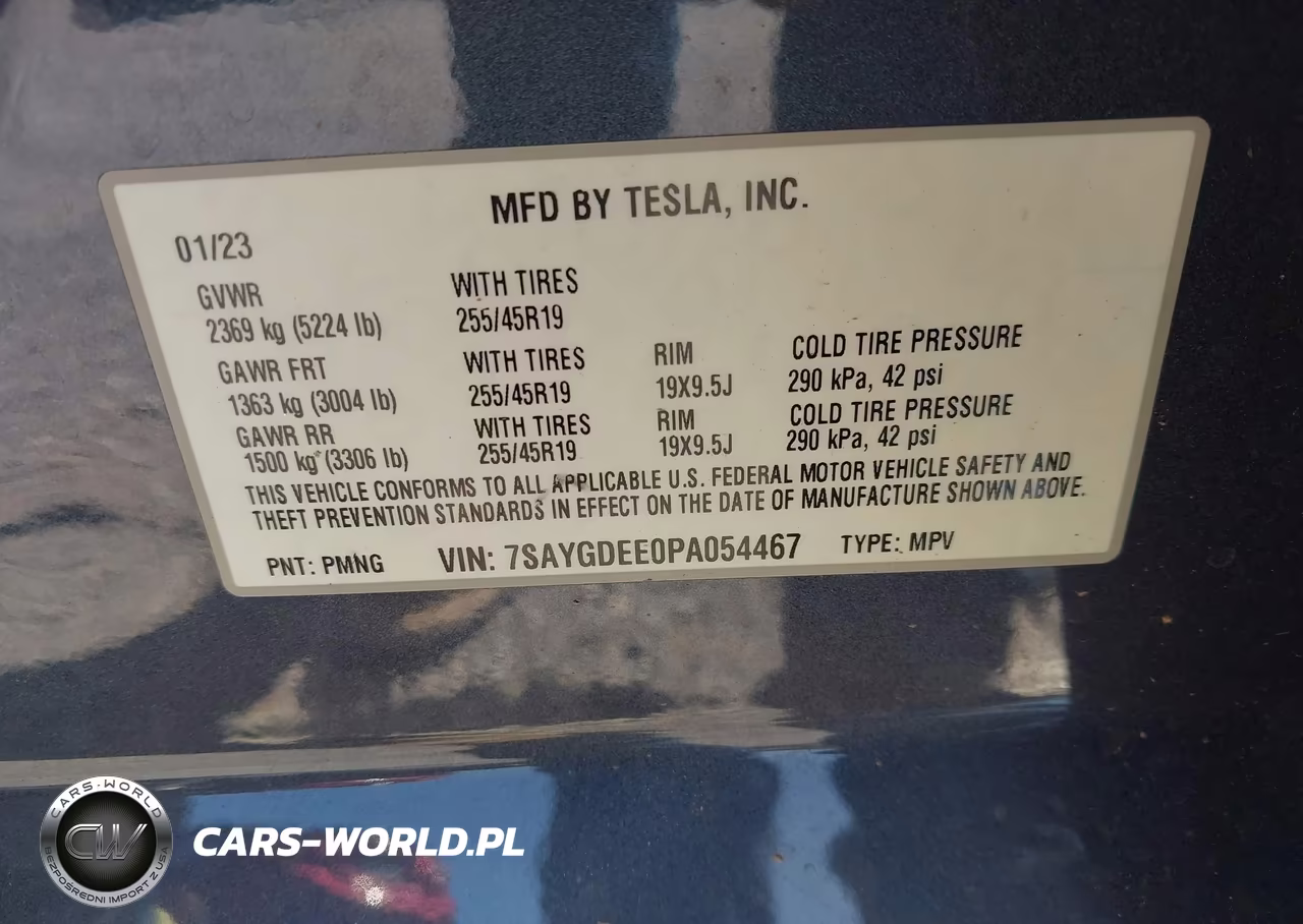 2023 Tesla Model Y Awd-Long Range Dual Motor All-Wheel Drive VIN:7SAYGDEE0PA054467 - 9