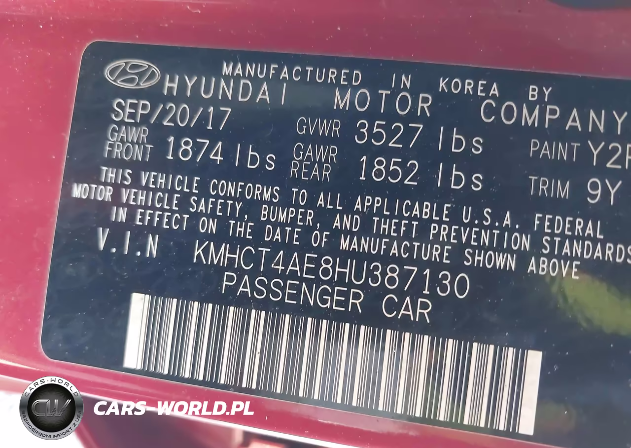 2017 Hyundai Accent Value Edition VIN:KMHCT4AE8HU387130 - 9