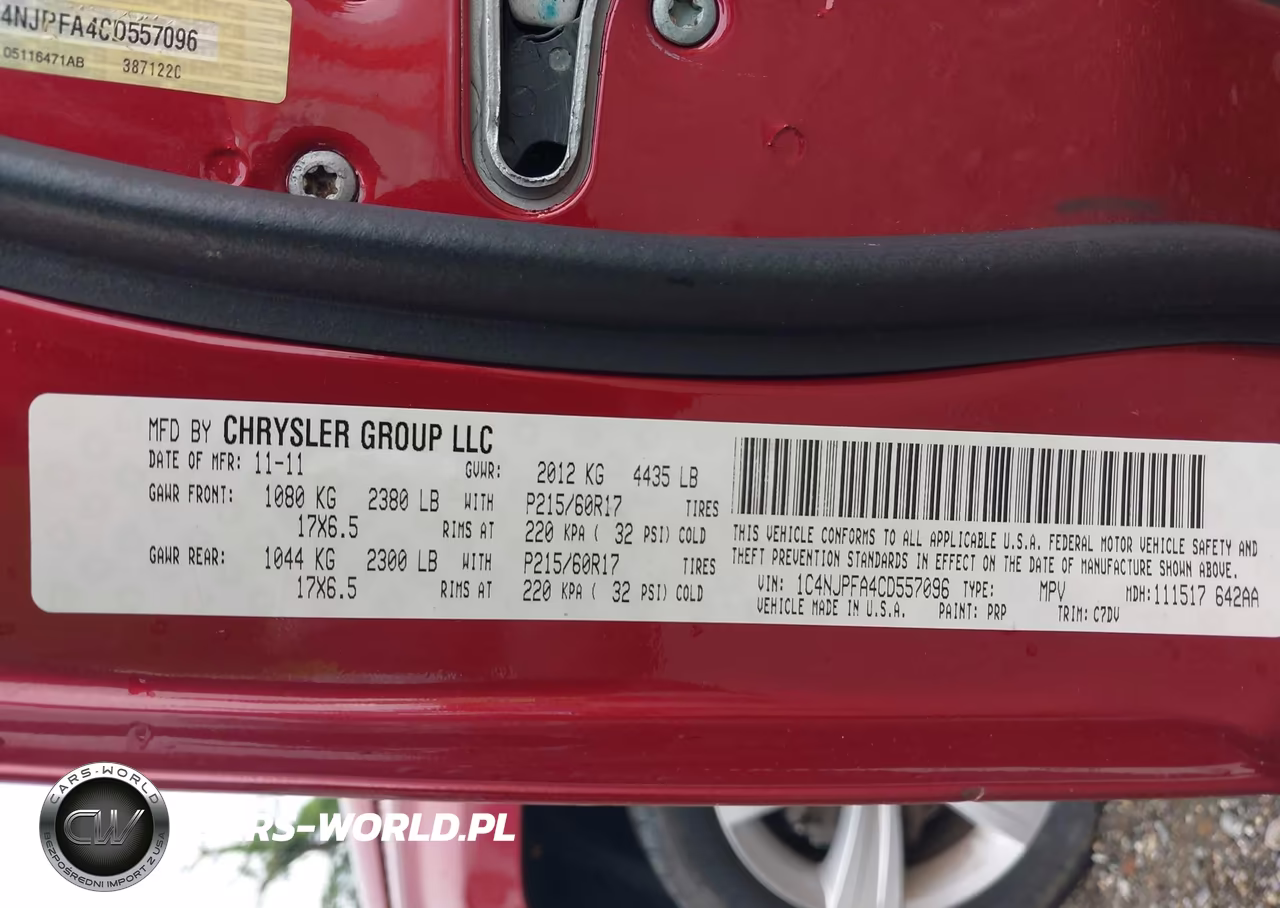 2012 Jeep Patriot Latitude VIN:1C4NJPFA4CD557096 - 9