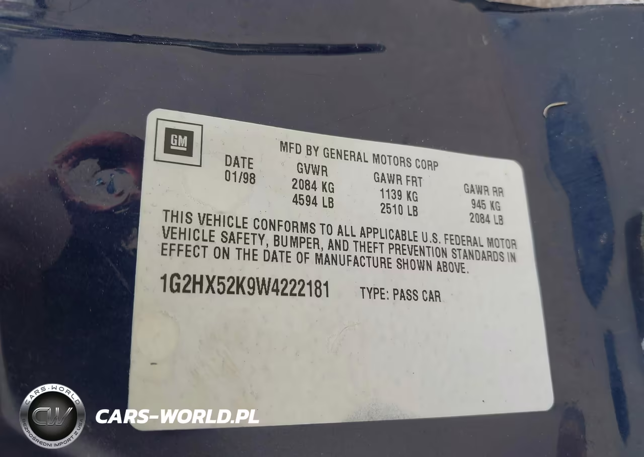 1998 Pontiac Bonneville Se VIN:1G2HX52K9W4222181 - 9