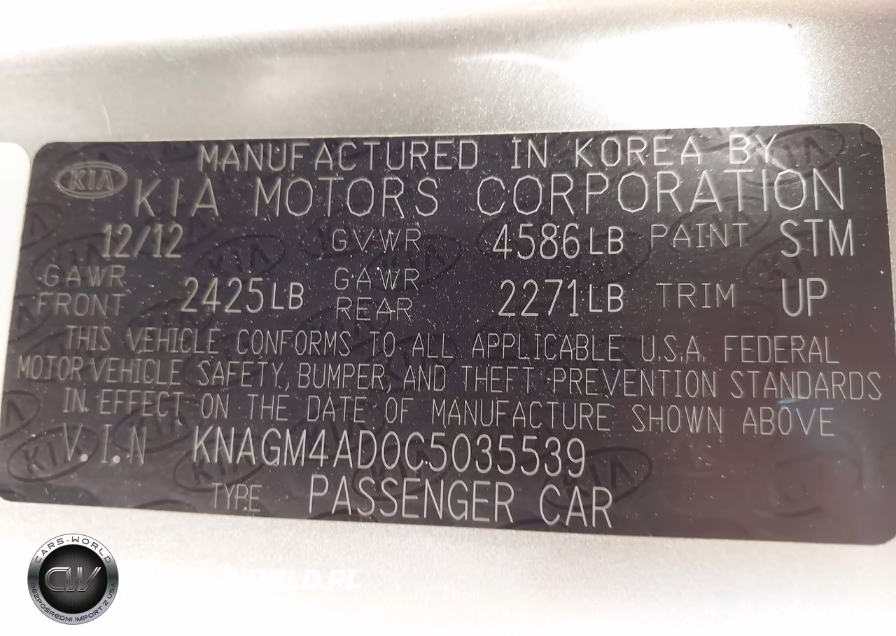 2012 Kia Optima Hybrid VIN:KNAGM4AD0C5035539 - 9