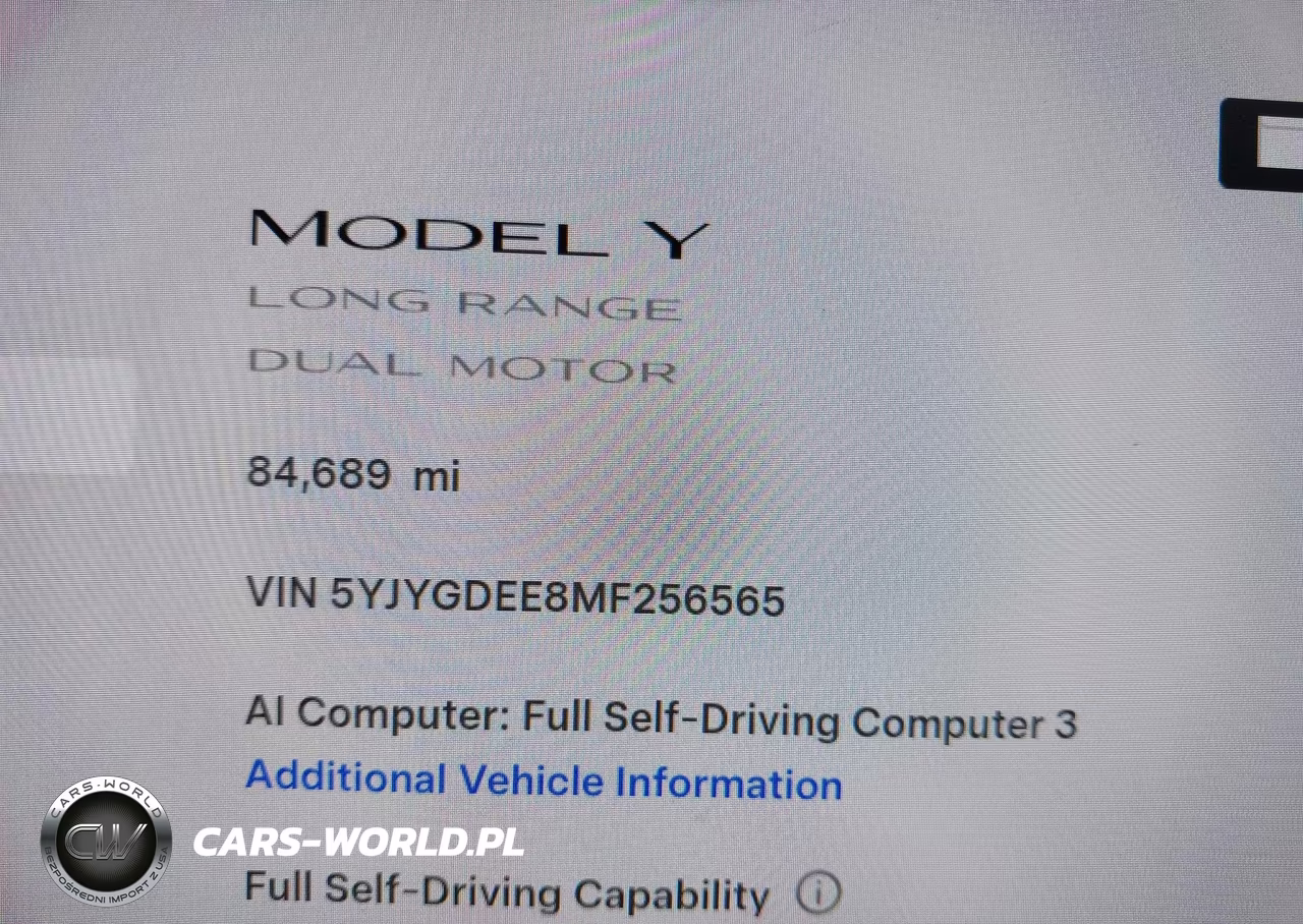2021 Tesla Model Y Long Range Dual Motor All-Wheel Drive VIN:5YJYGDEE8MF256565 - 7