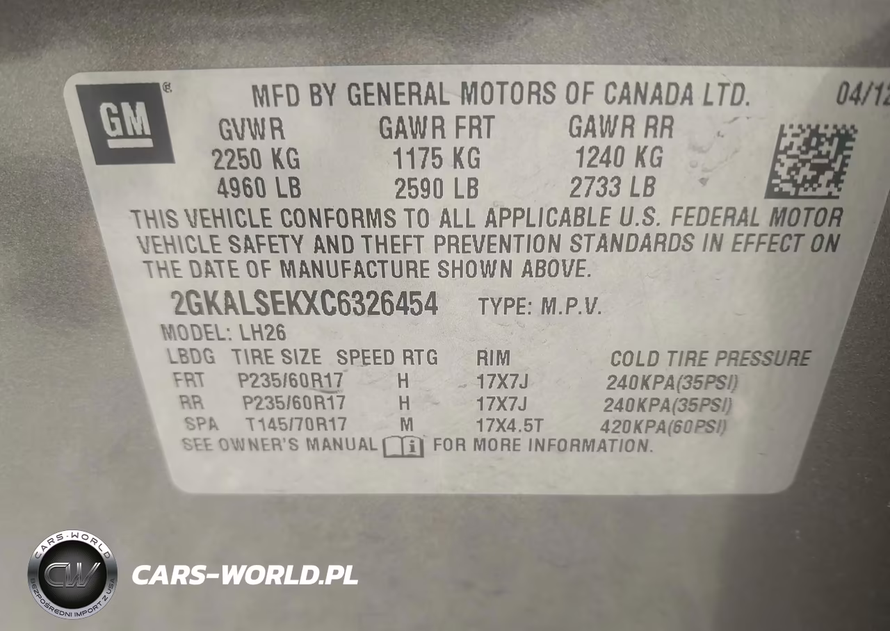 2012 GMC Terrain Sle-2 VIN:2GKALSEKXC6326454 - 9