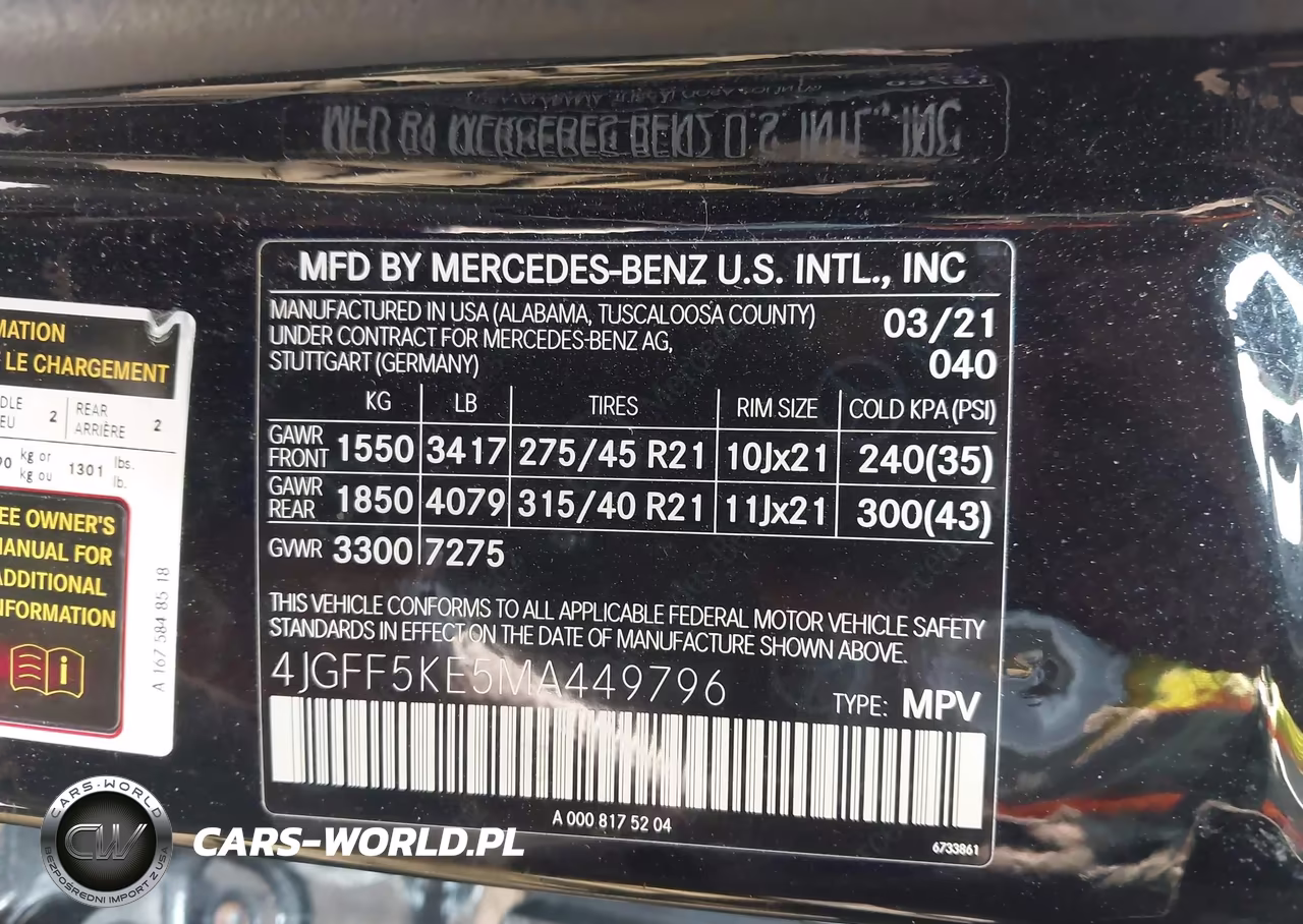 2021 Mercedes-Benz Gls 450 4Matic VIN:4JGFF5KE5MA449796 - 9