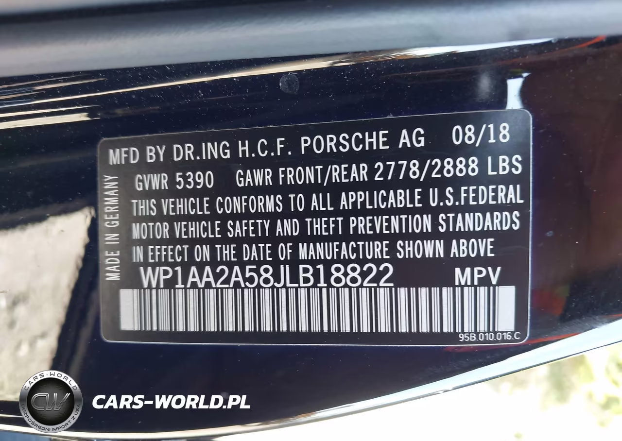 2018 Porsche Macan VIN:WP1AA2A58JLB18822 - 9