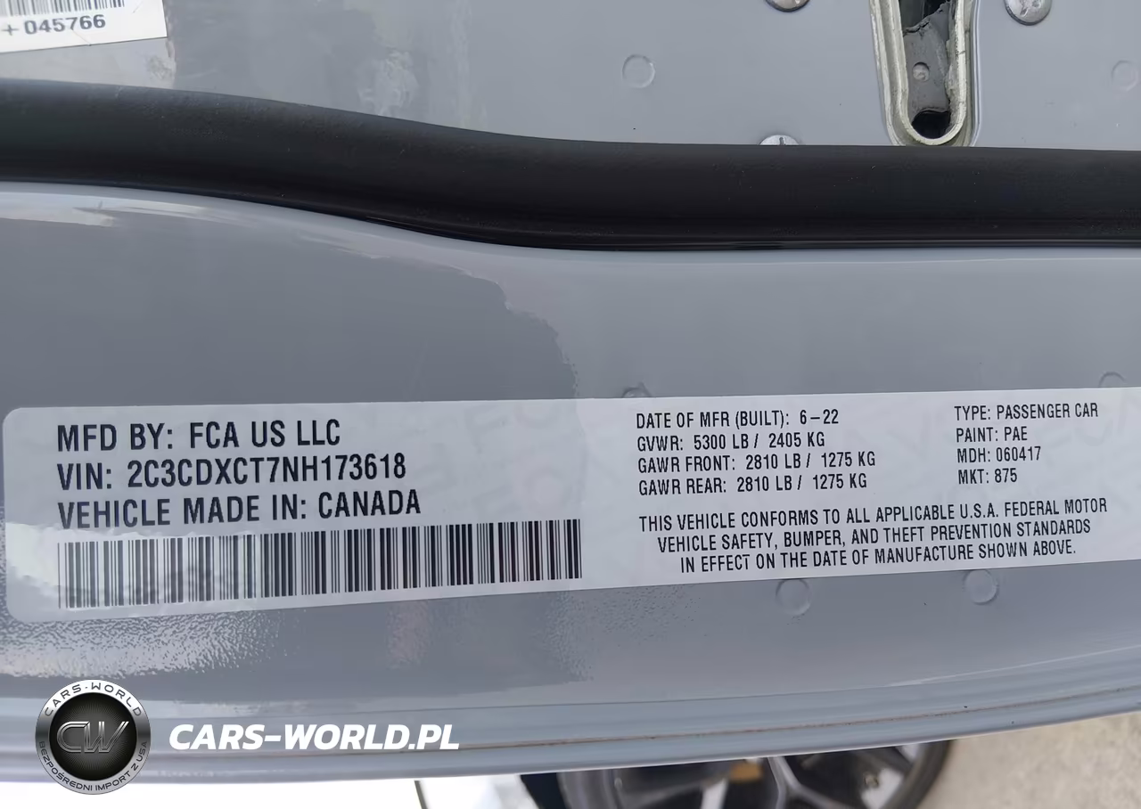 2022 Dodge Charger R-T VIN:2C3CDXCT7NH173618 - 9