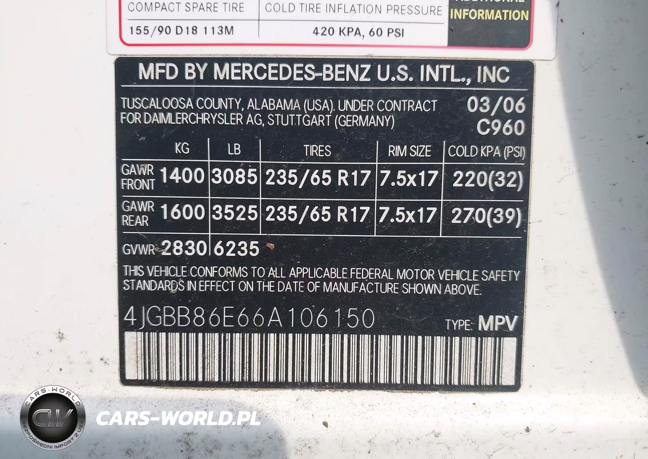 2006 Mercedes-Benz Ml 350 4Matic VIN:4JGBB86E66A106150 - 9