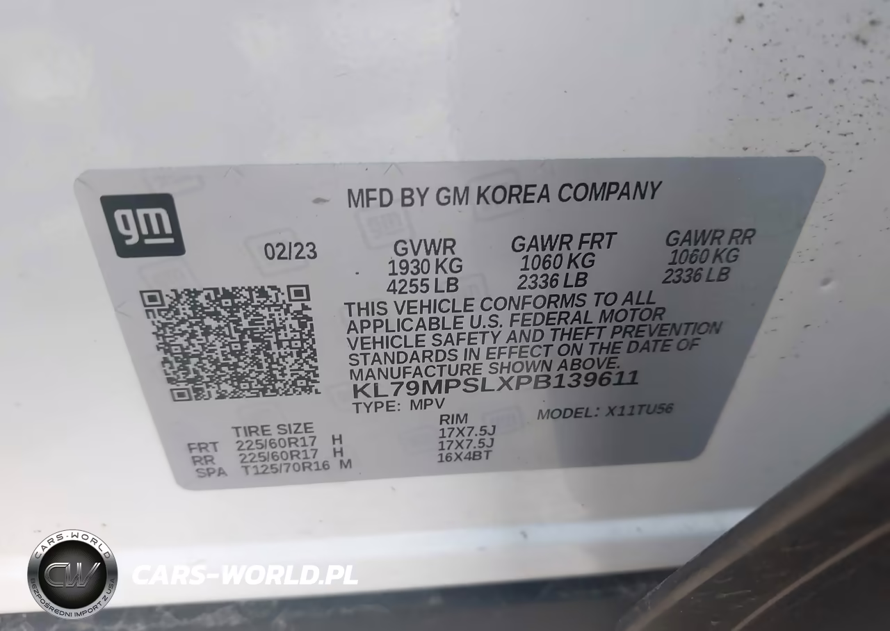 2023 Chevrolet Trailblazer Fwd Lt VIN:KL79MPSLXPB139611 - 9